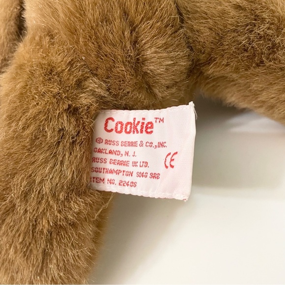Russ Berrie Cookie Gingerbread Teddy Bear Plush Christmas Stuffed Animal - Picture 9 of 16